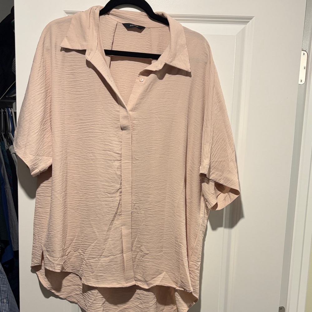 DOkotoo Light Blush Button-Down Shirt